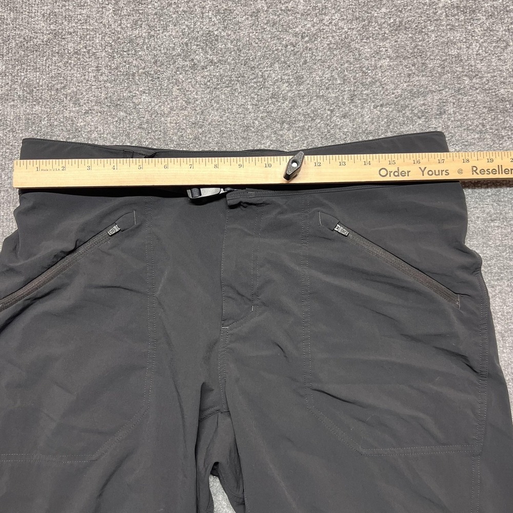 Backcountry Shorts Mens Large Black Softshell Biker 9 Inseam Belted Hiking - Picture 6 of 9